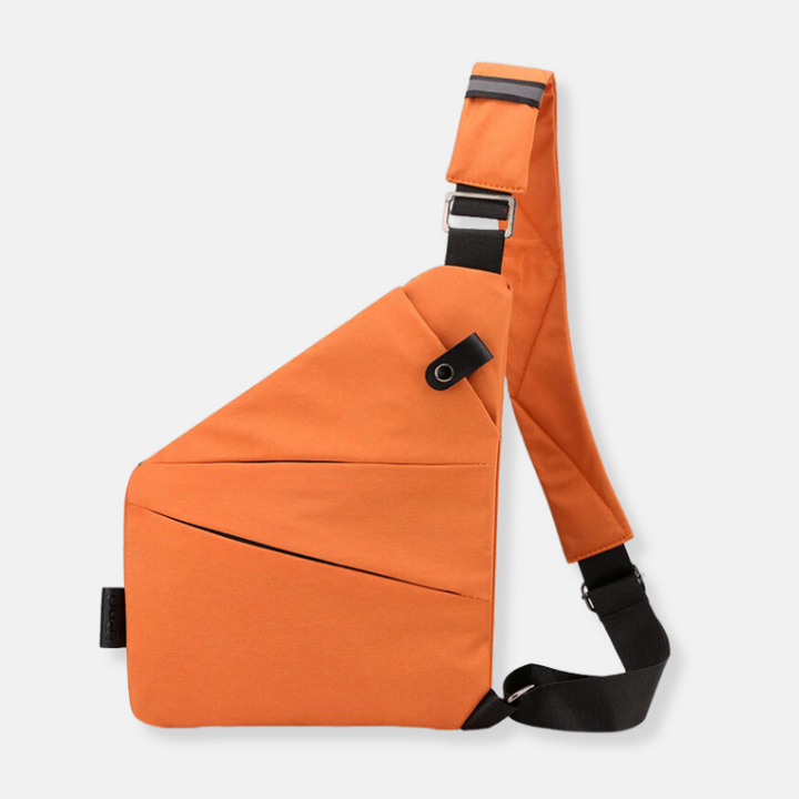 Torba crossbody unisex, wodoodporna, z ukrytym zamkiem, idealna na podróż.
