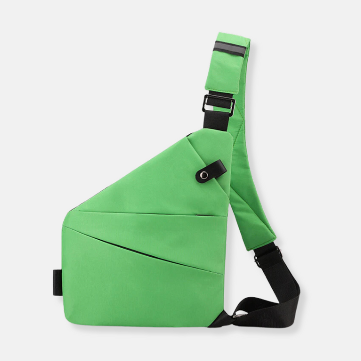 Funkcjonalna torba crossbody na ramię, wodoodporna, z miejscem na smartfon.