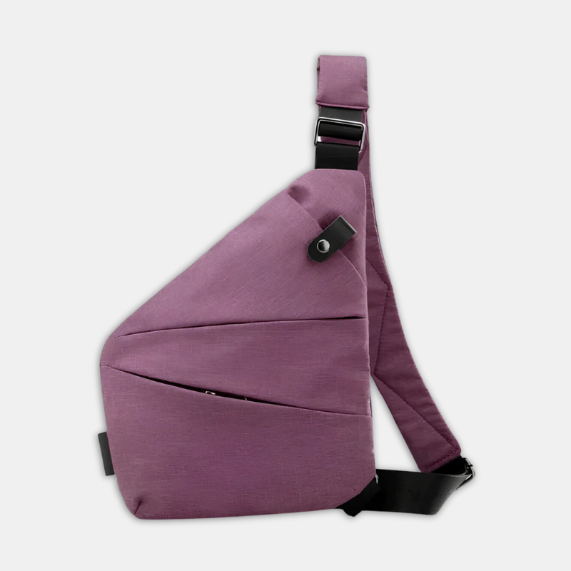 Wodoodporna torba crossbody z solidnym zamkiem, idealna na deszczowe dni.