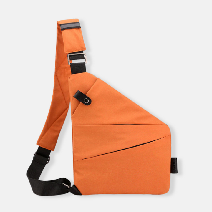 Antykradzieżowa torba crossbody, unisex, z ukrytą kieszenią na wartościowe przedmioty.