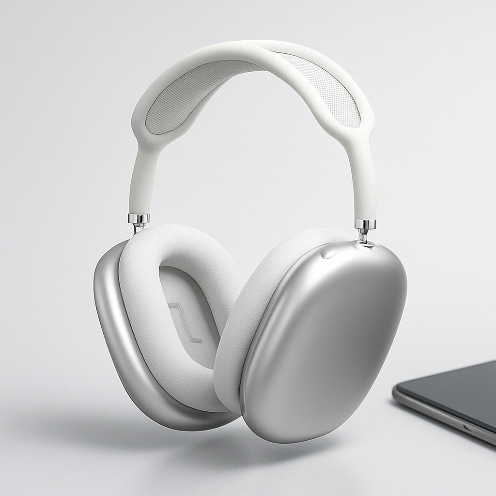 Unisex bezprzewodowe słuchawki Bluetooth nauszne z aktywną redukcją szumów ANC. Idealne do muzyki i rozmów.