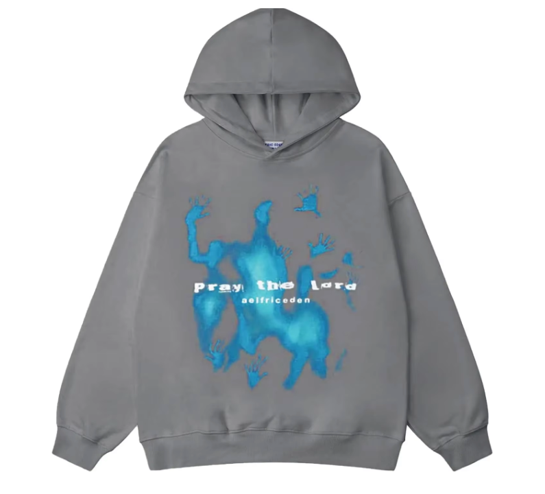 Modna bluza z kapturem unisex oversize z uniwersalnym nadrukiem. Idealna dla niego i dla niej, na casual i streetwear.