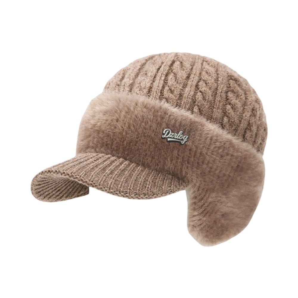 Sportowa czapka zimowa trapper unisex, niezbędna do aktywności outdoorowych.