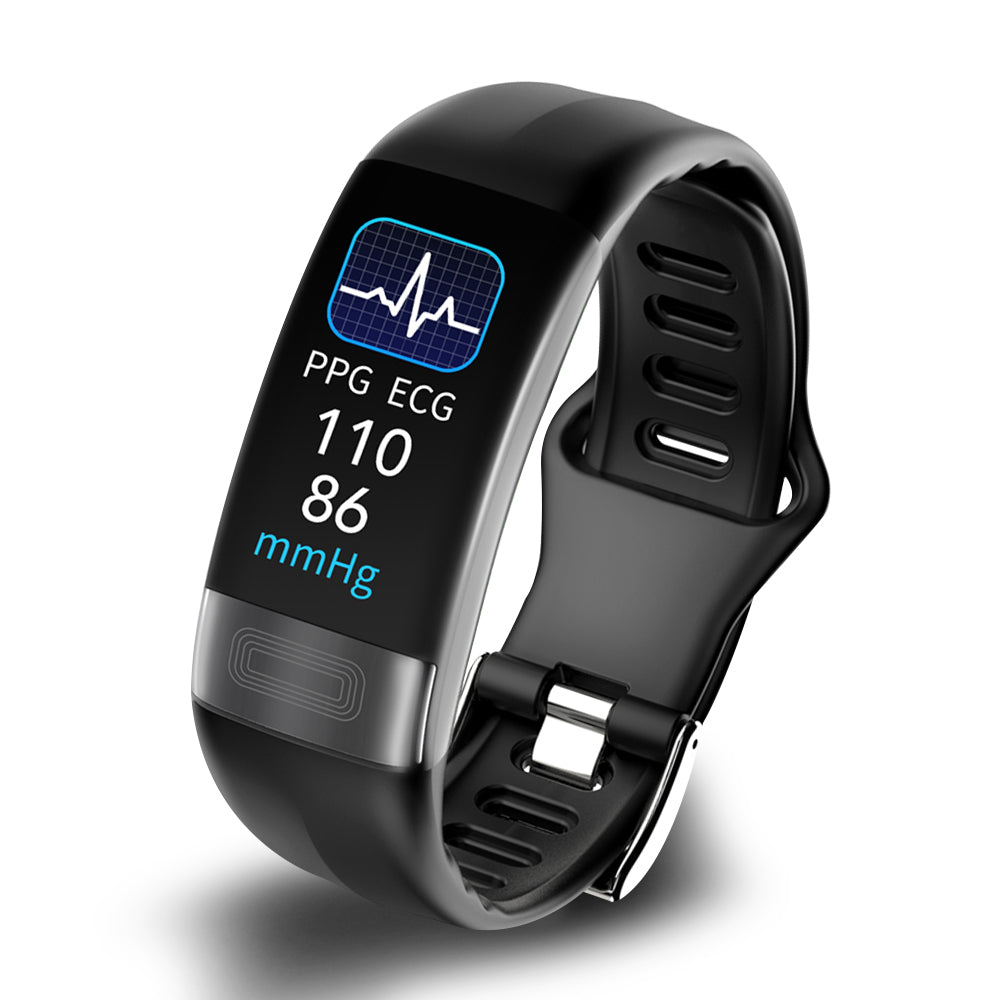 Unisex inteligentna opaska fitness z EKG, ciśnieniem i monitorem snu, idealna do codziennego śledzenia zdrowia.