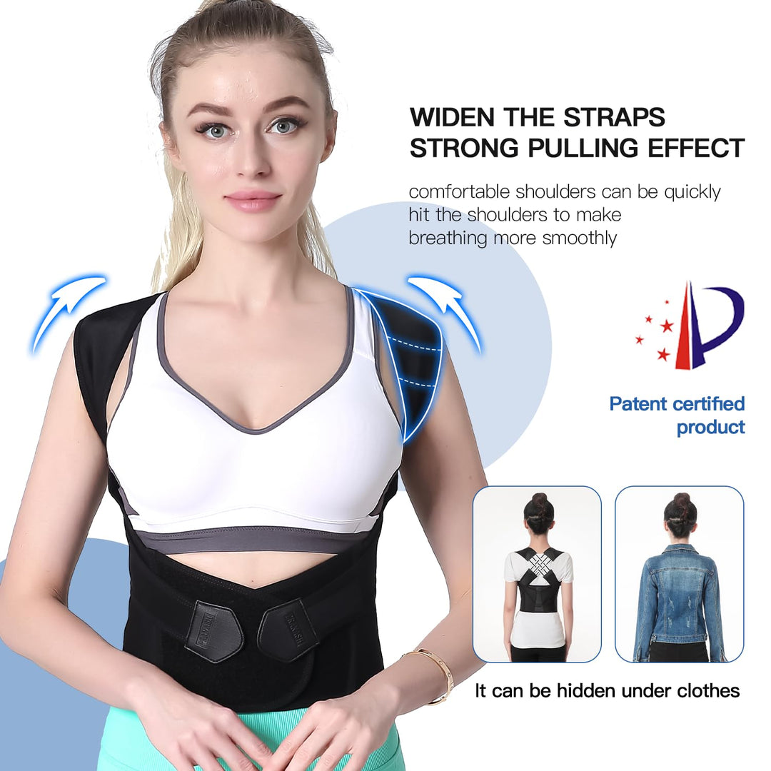 Korektor postawy pleców unisex, redukujący ból. Wsparcie kręgosłupa i rehabilitacja. Idealny pas ortopedyczny.
