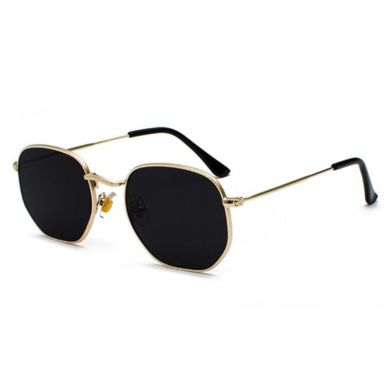 Unisex okulary przeciwsłoneczne retro vintage. Modne akcesorium na lato z pełną ochroną UV.