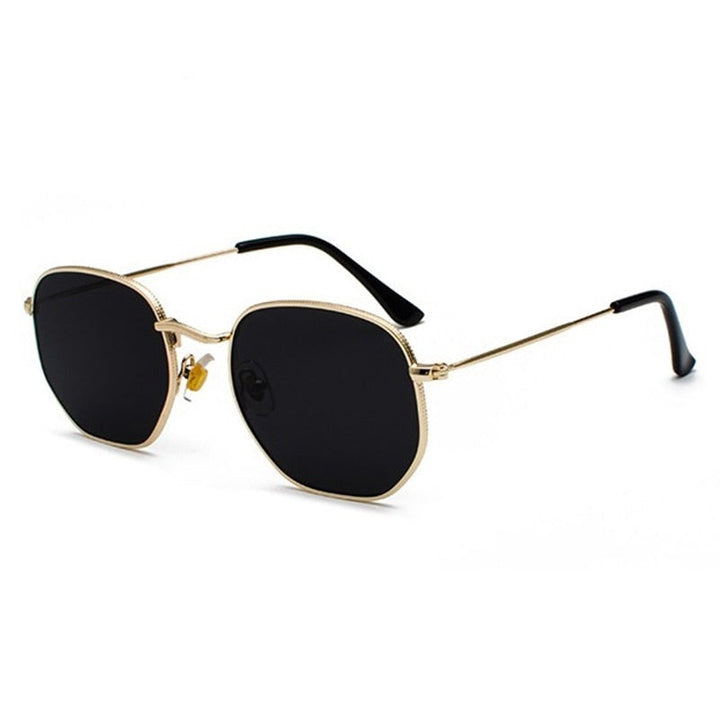 Unisex okulary przeciwsłoneczne retro vintage. Modne akcesorium na lato z pełną ochroną UV.