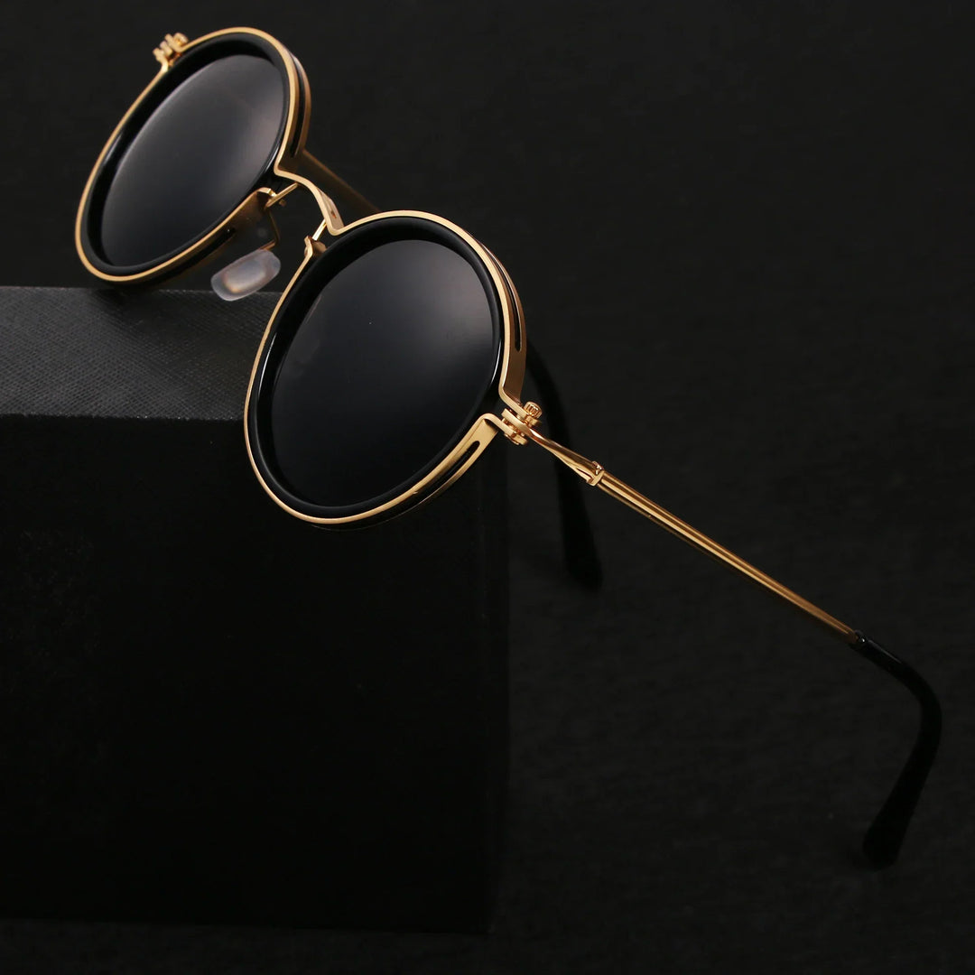 Szare modne okulary przeciwsłoneczne unisex Terra. Styl i ochrona UV400 na słoneczne dni.