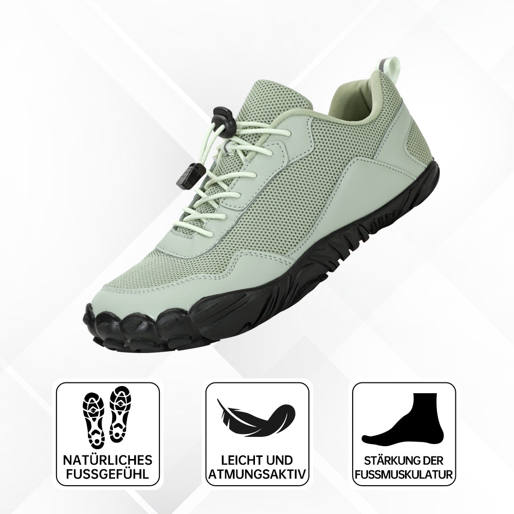 Obuwie barefoot unisex, ortopedyczne i wodoodporne, z elastycznymi materiałami dla komfortu.