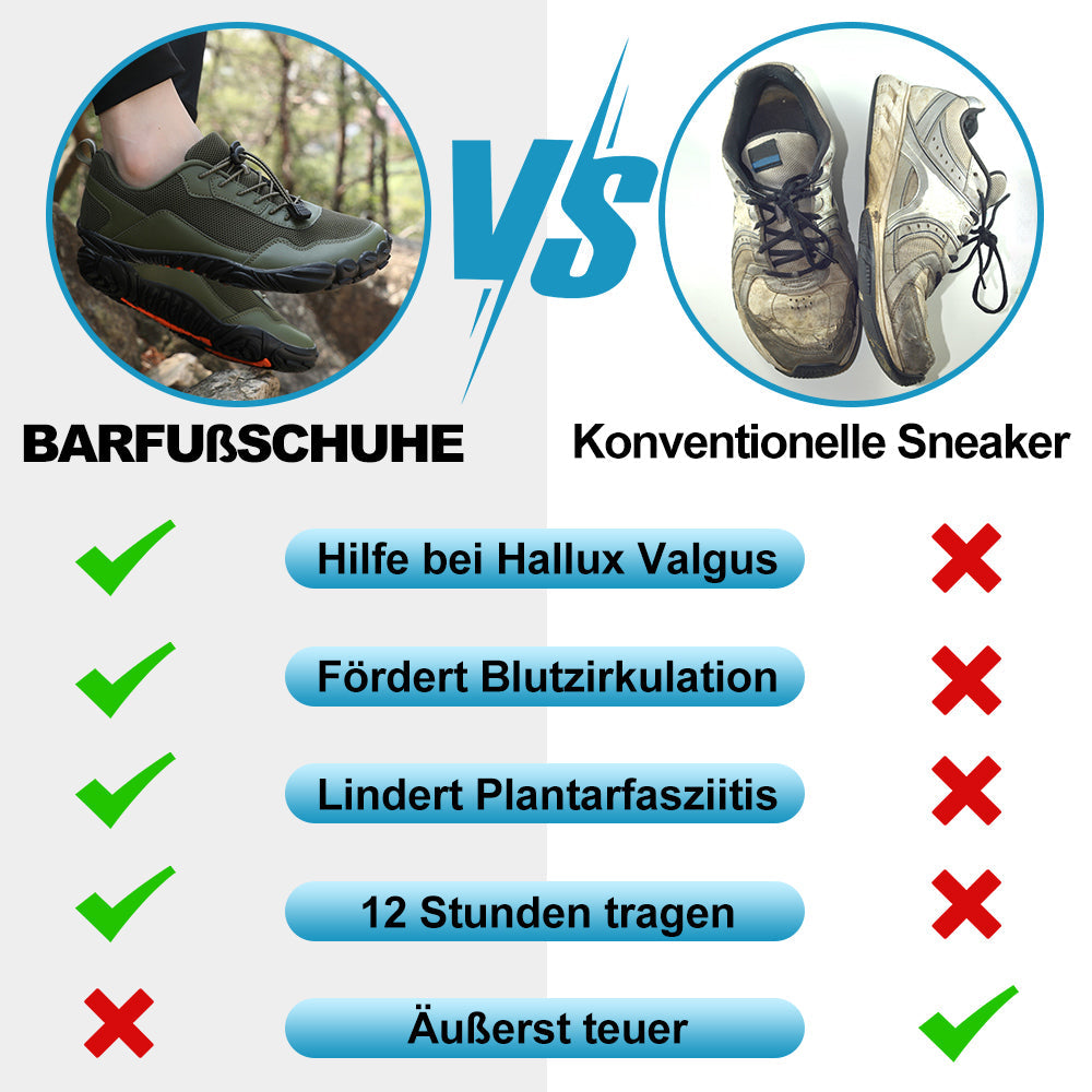 Elastyczne buty sportowe barefoot unisex, ortopedyczne, wodoodporne, na codzienne aktywności.