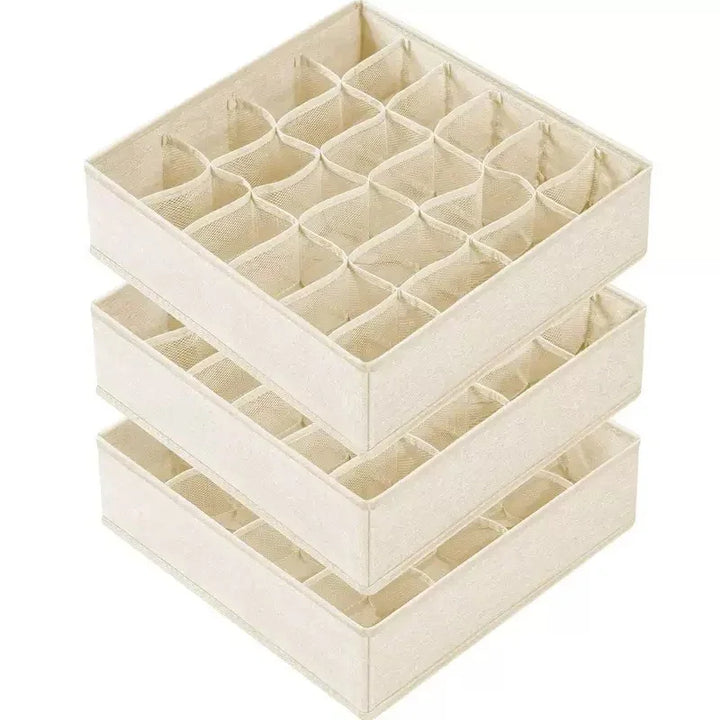 Unisex organizer do przechowywania ubrań, bielizny i drobnych akcesoriów w szufladzie.