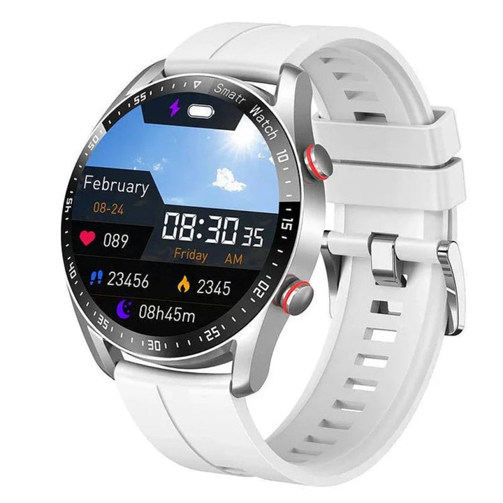 Smartwatch dotykowy do monitorowania aktywności i zdrowia. Idealny zegarek fitness unisex z Bluetooth.