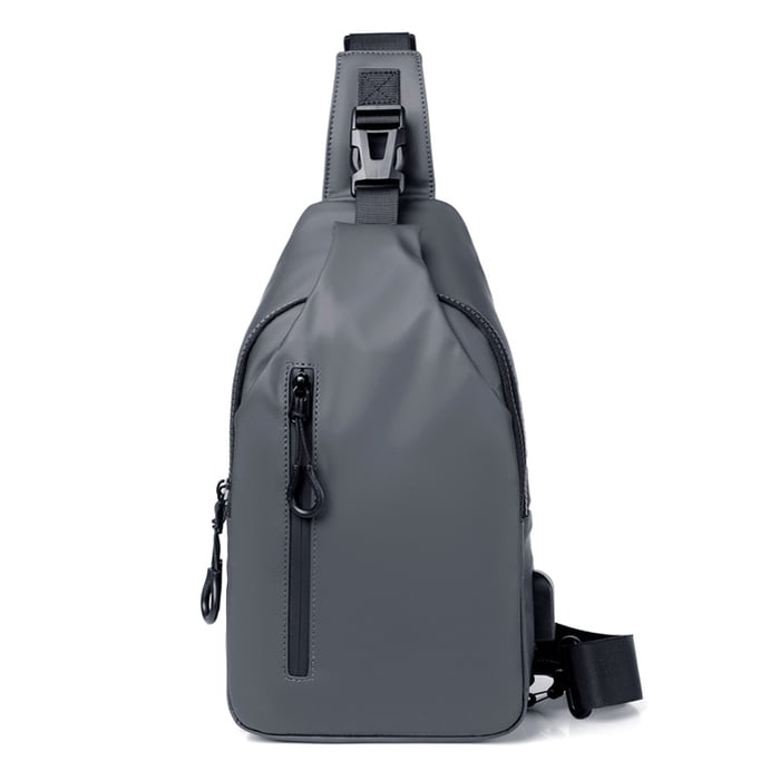 Lekka torba crossbody unisex, funkcjonalna, z wieloma przegródkami, doskonała na weekendowe wypady.