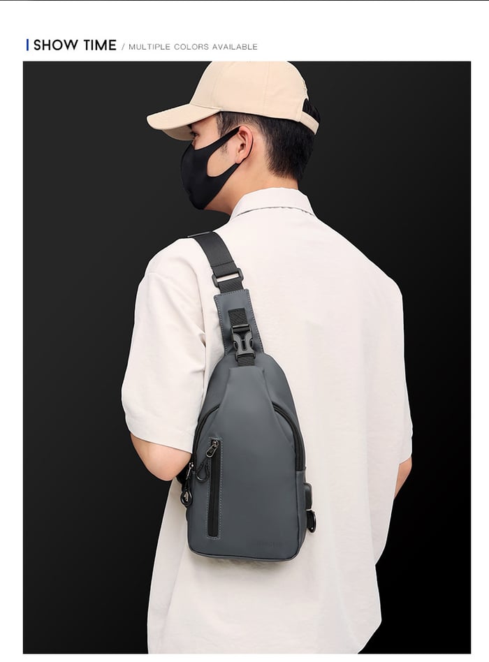 Torba crossbody unisex, funkcjonalna i stylowa, niezbędna do przechowywania codziennych akcesoriów.