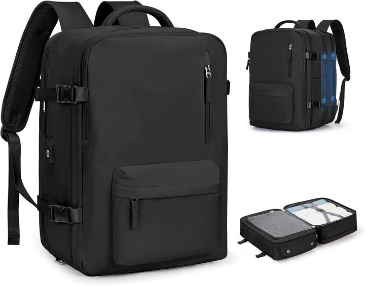 Unisex torba na laptopa z wieloma komorami i regulowanym paskiem na ramię, idealna do pracy.