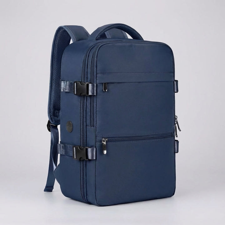Wytrzymały, wodoodporny plecak SkyGuardBag, idealny jako bagaż podręczny, z ergonomicznym systemem noszenia.