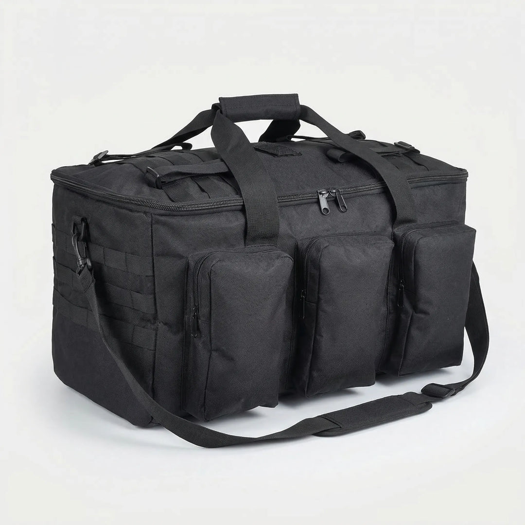 Wielofunkcyjna torba duffel 55L taktyczna, podróżna i sportowa, dla każdego, na kemping i przygody.