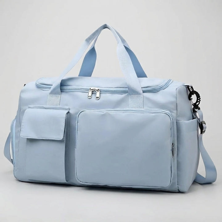 Stylowa torba podróżna unisex. Wodoodporna, z przegrodą na buty, idealna na weekendowe wypady.