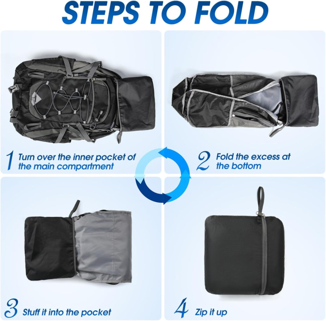 Plecak outdoor 40L, wodoodporny, lekki, z miejscem na zapas odzieży i prowiantu.
