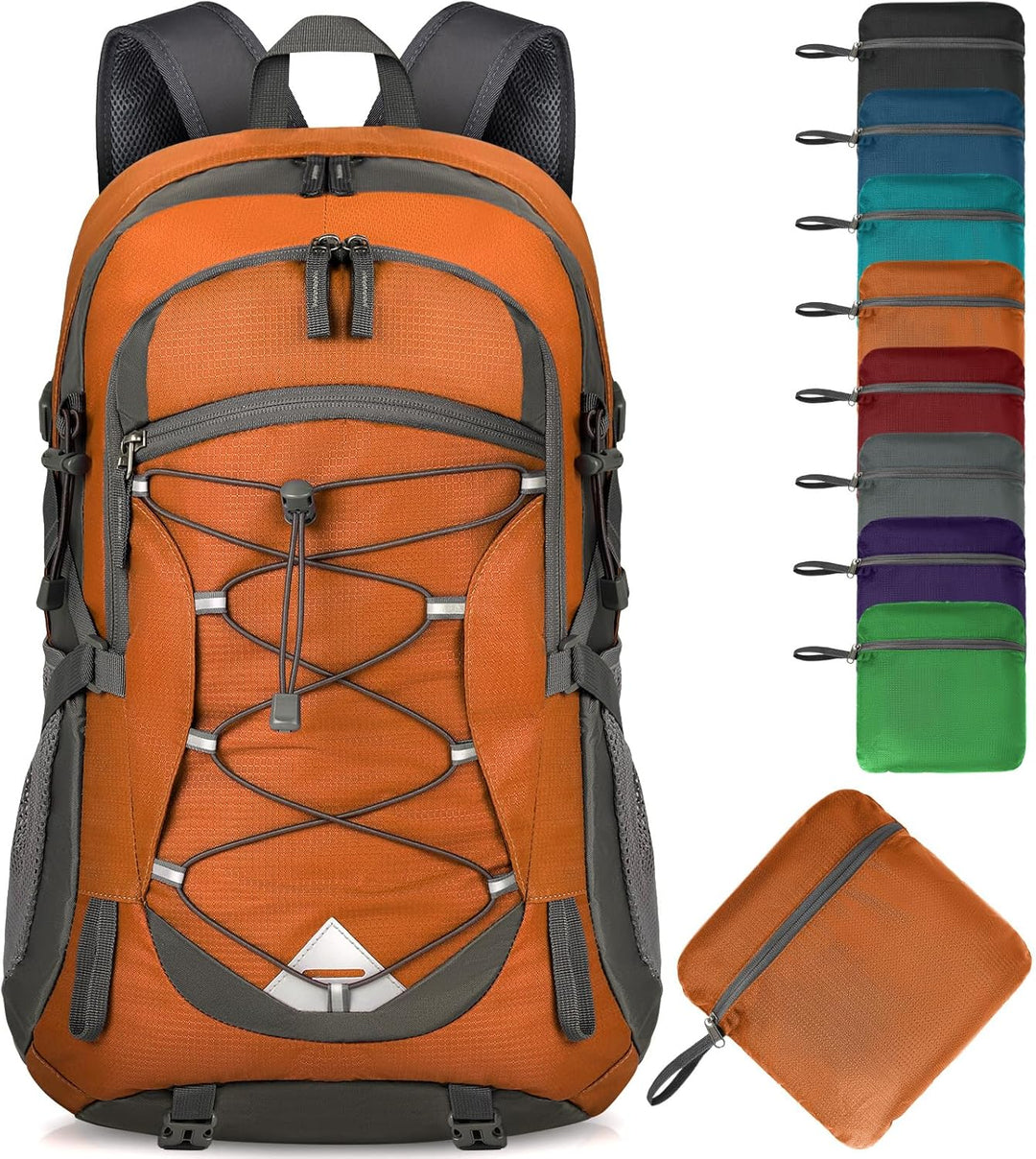 Plecak turystyczny 40L, wodoodporny nylon, unisex, na weekendowe wyjazdy i camping.