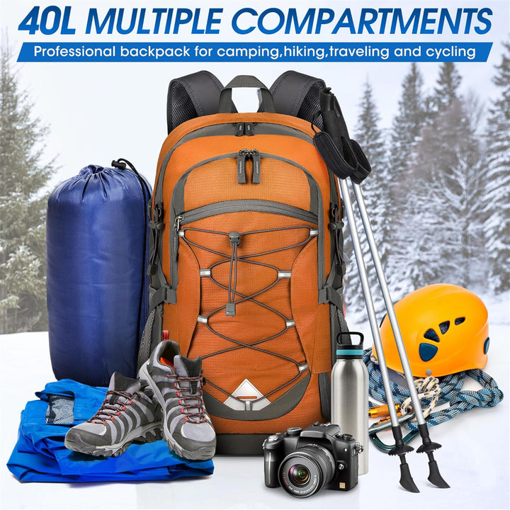 Plecak outdoor 40L, wodoodporny, lekki, idealny na jednodniowe wypady w góry i las.