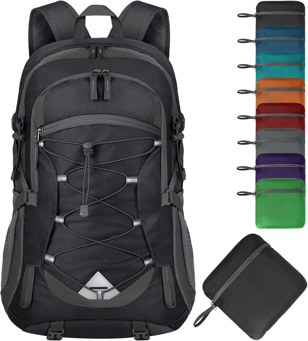 Wodoodporny plecak outdoor 40L, unisex, z dużą pojemnością na sprzęt kempingowy.