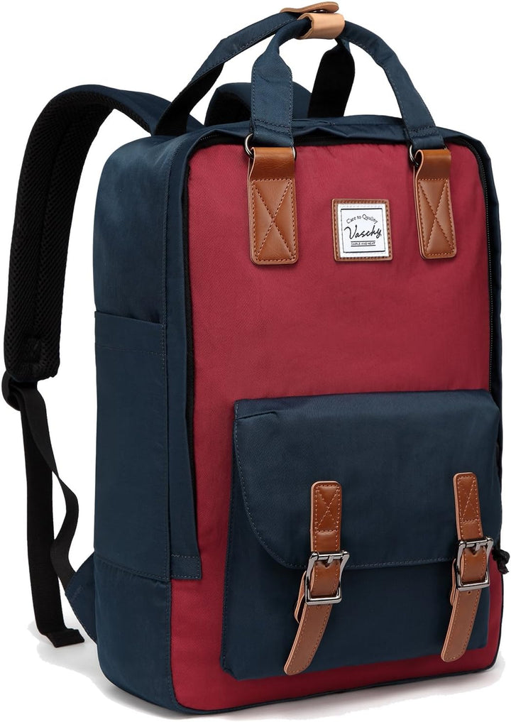Wielofunkcyjny plecak UrbanEase 15.6" wodoodporny, unisex, styl vintage, idealny do pracy.