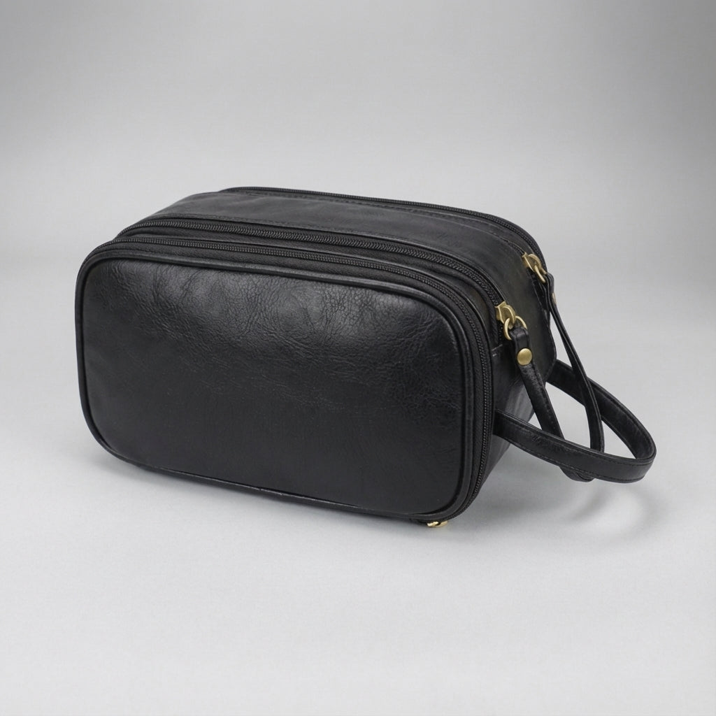 Elegancka kosmetyczka podróżna Carryne. Organizer na kosmetyki do turystyki i codziennego użytku.