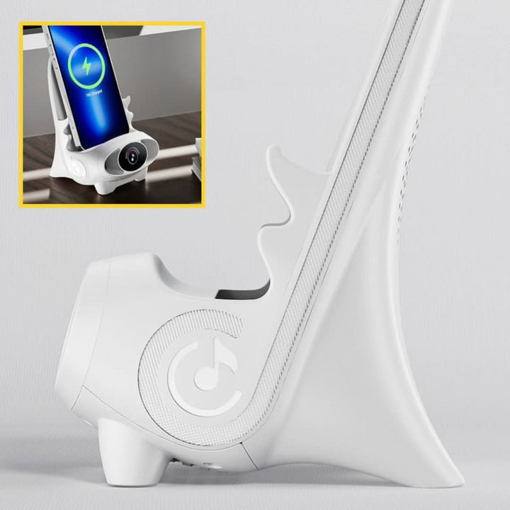 Elegancka, bezprzewodowa stacja 15W. Podstawka do telefonu z regulowanym kątem, szybkie ładowanie smartfona.