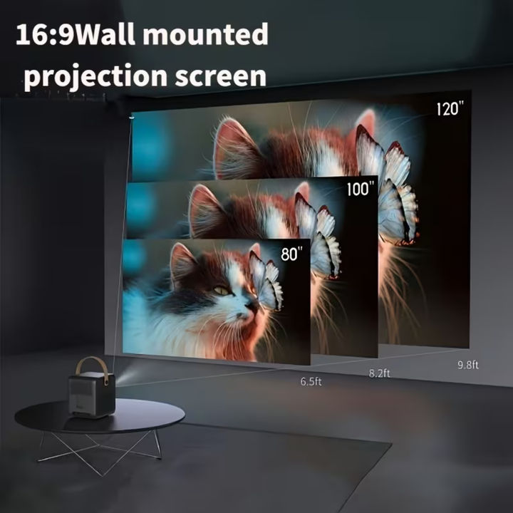 Ekran projekcyjny do kina domowego 4K HD, idealny do wyświetlania filmów i profesjonalnych prezentacji.