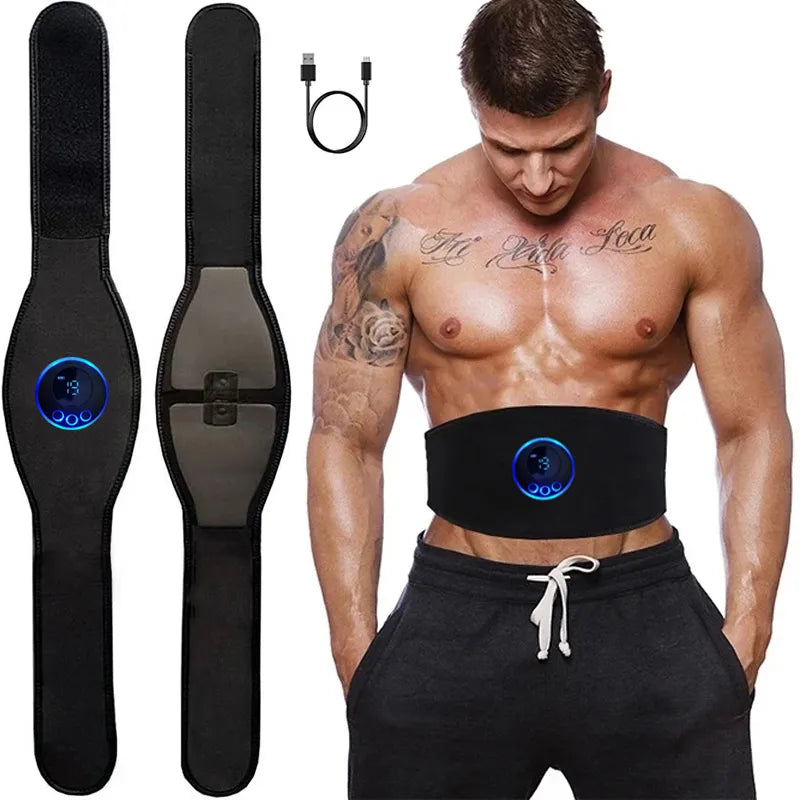 Uniwersalny elektrostymulator EMS na brzuch do wzmocnienia mięśni, treningu fitness i modelowania sylwetki bez wysiłku.