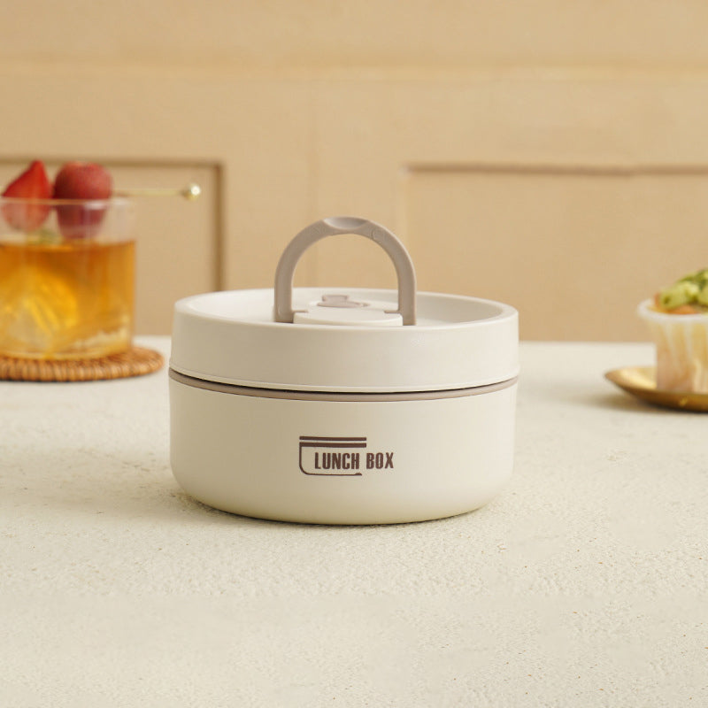 Nowoczesny izolowany lunchbox z dodatkową torbą, dla świeżych posiłków.