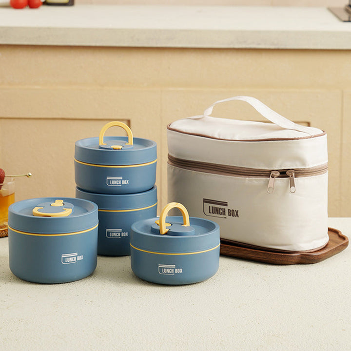 Praktyczny lunchbox termiczny, utrzymujący świeżość jedzenia w podróży.