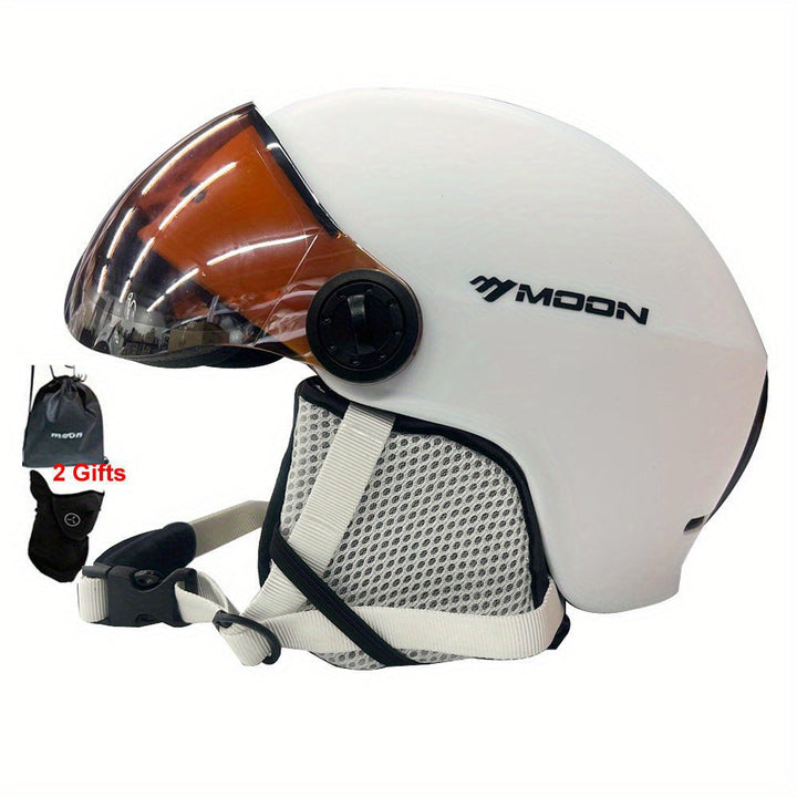 Kask narciarski z wytrzymałą skorupą PC i amortyzacją EPS. Lekki i bezpieczny na zimę.