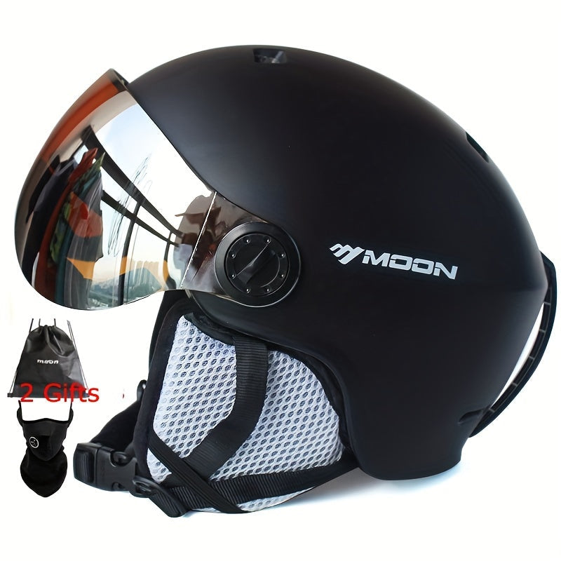 Bezpieczny kask narciarski PC EPS dla dorosłych. Wentylowany, idealny na sporty zimowe i snowboard.