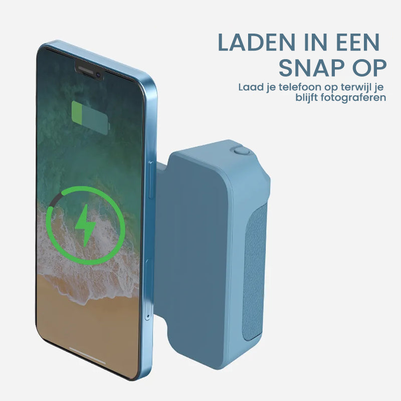 Ergonomiczny grip magnetyczny na telefon, gadżet do robienia stabilnych zdjęć i filmów.