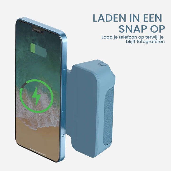 Ergonomiczny grip magnetyczny na telefon, gadżet do robienia stabilnych zdjęć i filmów.