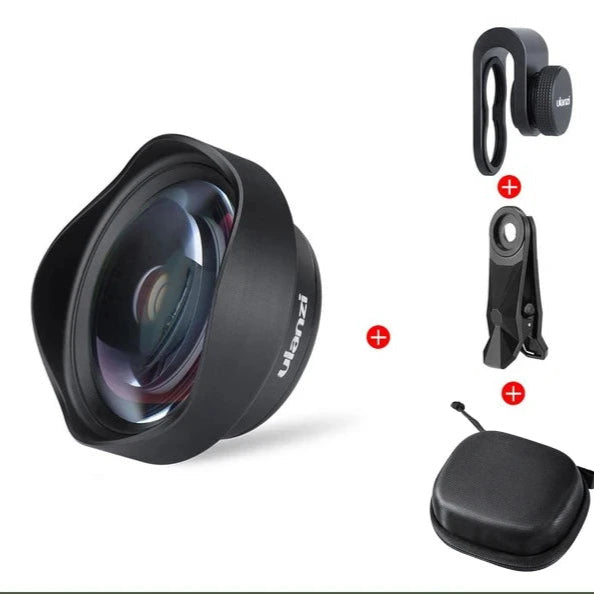 Obiektyw makro 75mm z uniwersalnym klipsem do smartfona, gotowy na fotografię detali i tekstur.