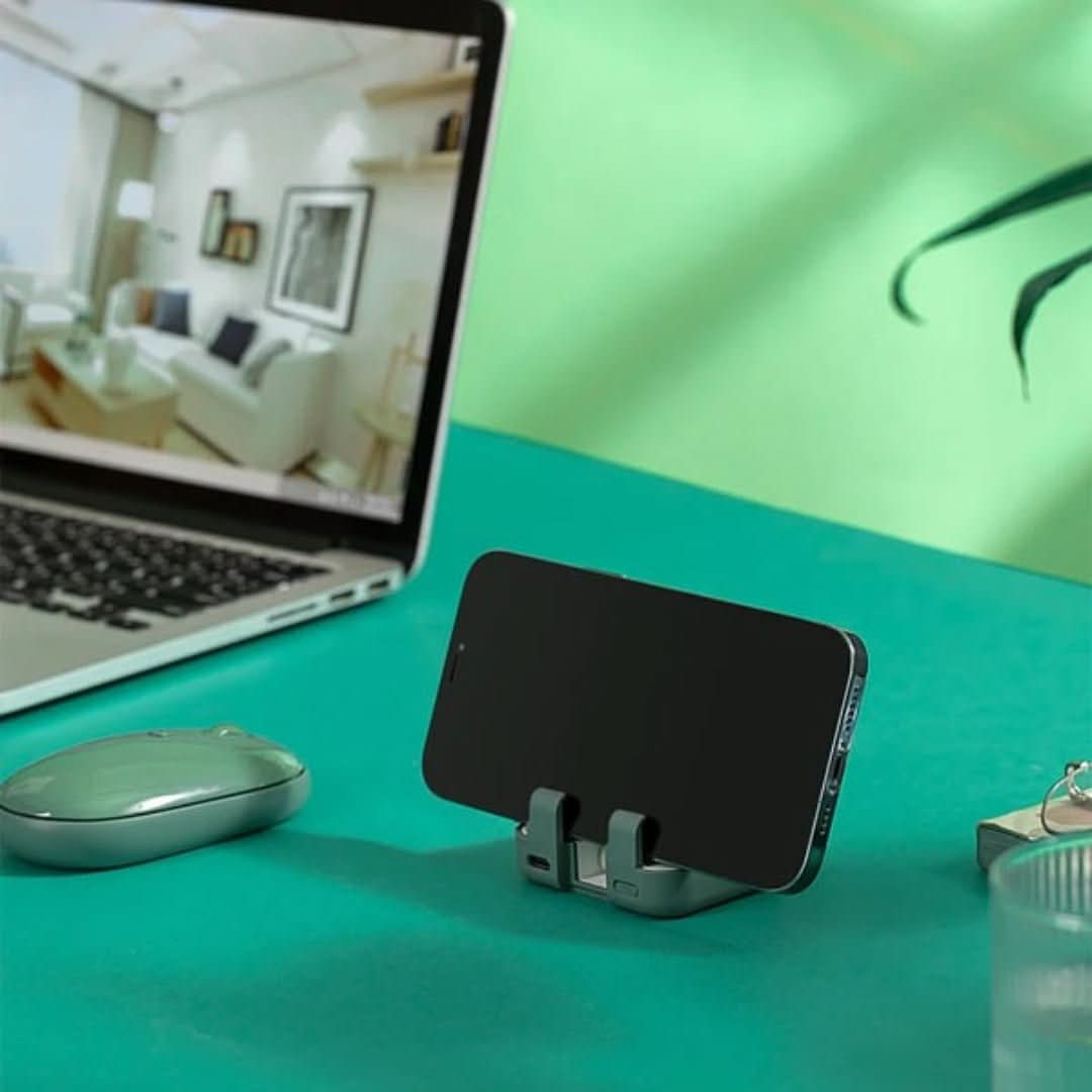 Ładowarka przenośna 4000mAh z funkcją stojaka, power bank USB-C i Lightning do smartfonów.