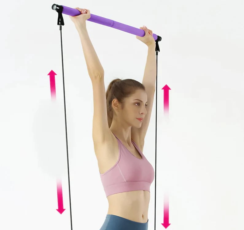 Kompaktowy trener Pilates, idealny do domowego fitnessu i treningu mięśni głębokich. Wspiera stabilność i siłę.