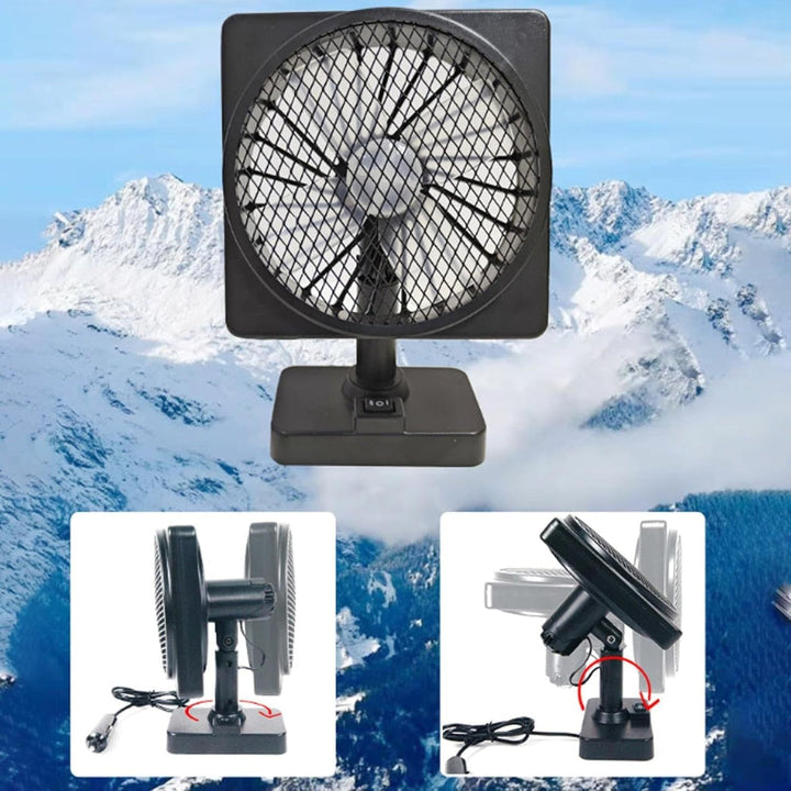 Kompaktowy wentylator USB do samochodu, łatwy montaż, wentylacja kabiny i przyjemne chłodzenie powietrzem.