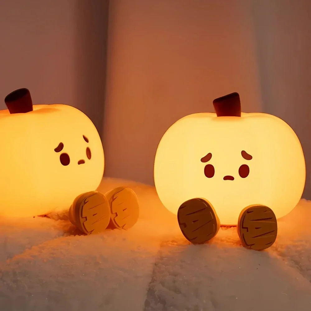 Biała lampka nocna LED, dekoracja, oświetlenie do sypialni, uroczy design.