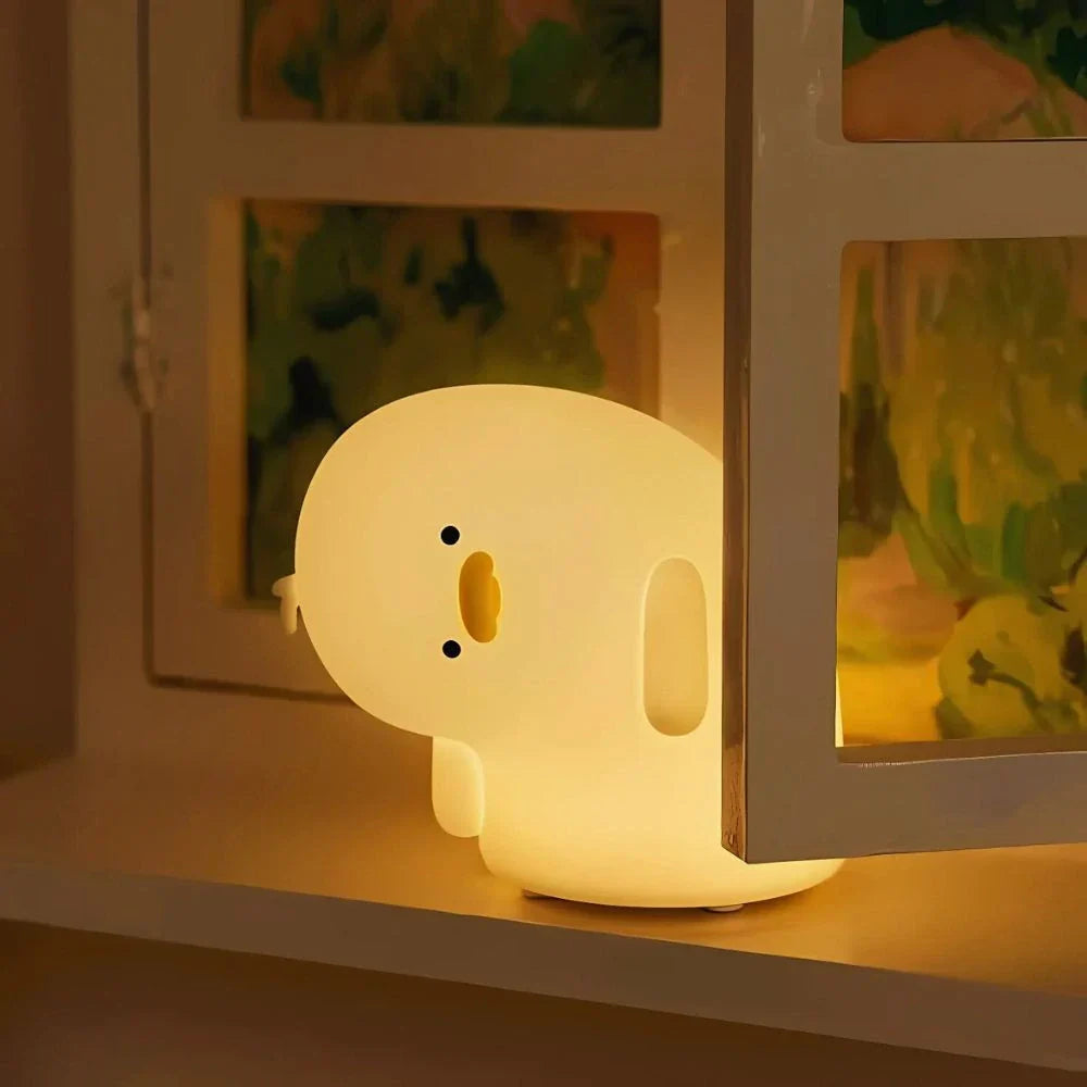 Designerska lampka LED, oświetlenie do sypialni, prezent, styl minimalistyczny.