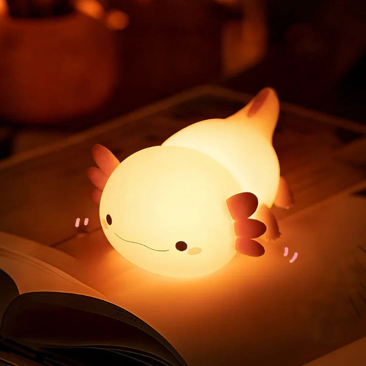 Lampka nocna LED, idealna do czytania w sypialni, nowoczesny design, prezent.