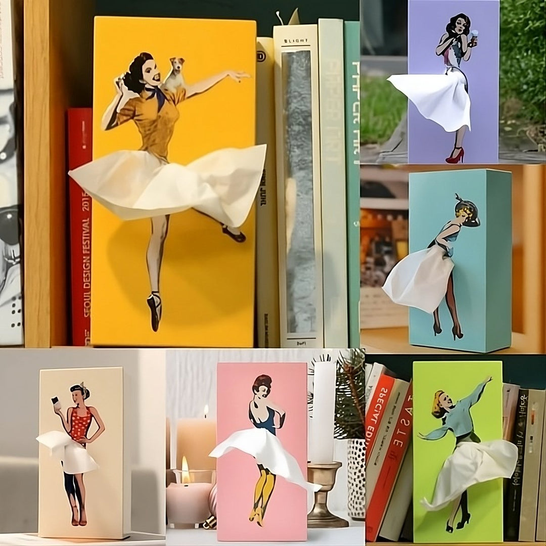 Designerski organizer na chusteczki, urocza dekoracja do salonu, biura. Niezbędny element dla porządku.