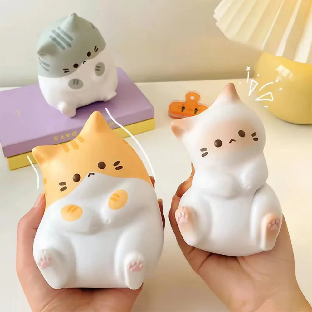 Uroczy kotek stressball antystresowy, idealny do ściskania i relaksu. Zabawka sensoryczna.