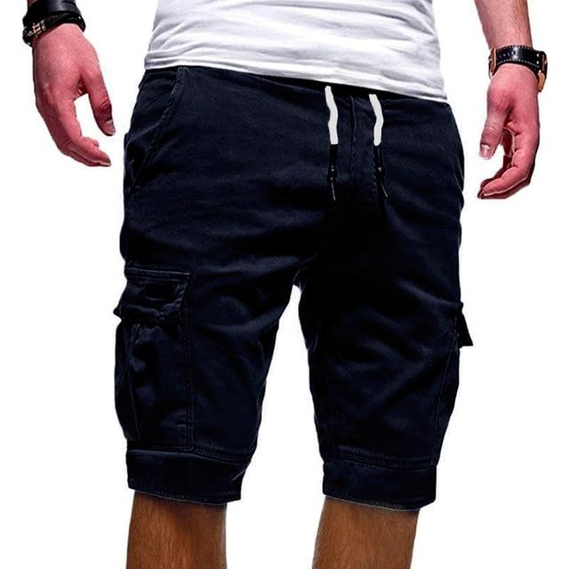 Luźne szorty męskie na lato w stylizacji outdoorowej