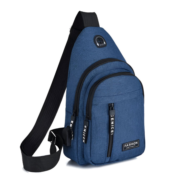Niebieska lekka torba crossbody dla aktywnych