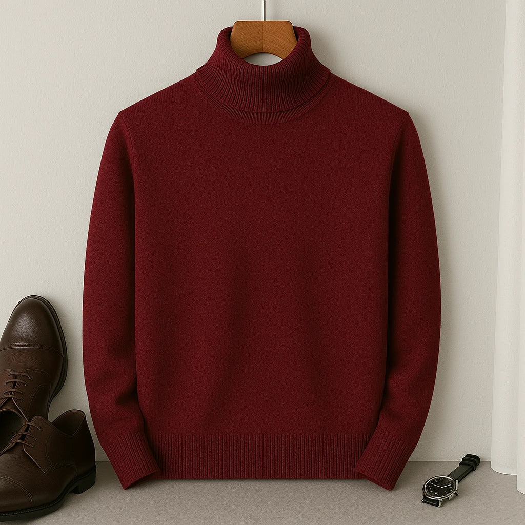 Ciepły golf męski w stylu casual do męskiej garderoby