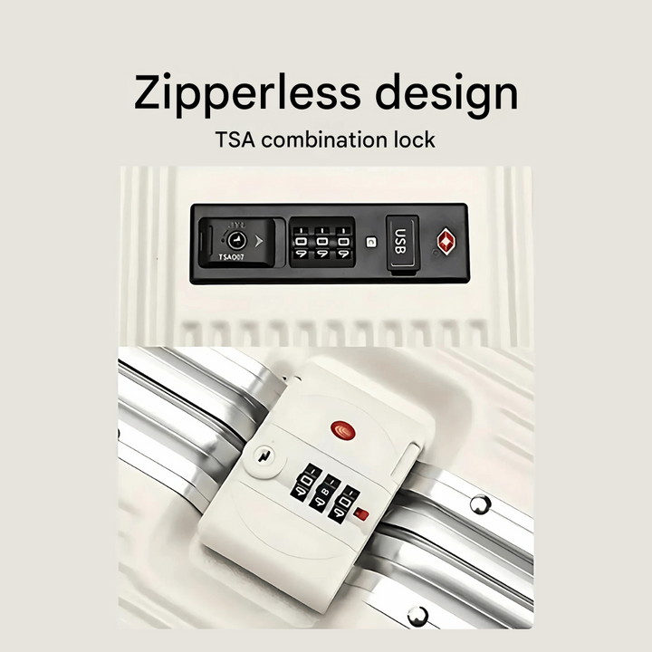 Inteligentna walizka kabinowa Manhattan Pro z twardą skorupą, USB, idealna dla mobilnego biura, trwała.
